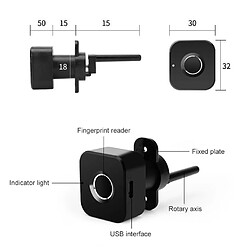 Avis Wewoo BP01-B Micro USB de charge Triple tiroir Déverrouillage à main droite Smart Semiconductor Fingerprint Lock Noir