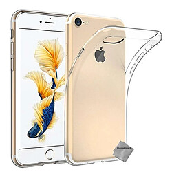 Htdmobiles Coque silicone gel fine pour Apple iPhone 7 + film ecran - TPU TRANSPARENT