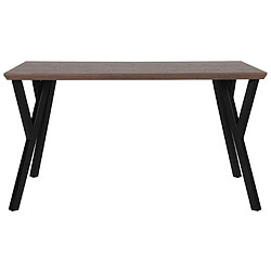 Acheter Beliani Table de repas BRAVO Bois foncé