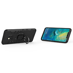 Wewoo Coque Housse de protection antichoc PC + TPU pour HuMate 20 Pro, avec support d'anneau magnétique (Noir) pas cher