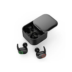 Acheter Universal T1 pod double bluetooth 5.0 casque tws sans fil bouchon d'oreille stéréo casque sport étanche pour Xiaomi noir