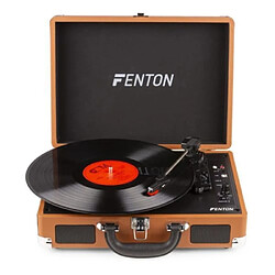 Avis Fenton RP115F Platine Vinyle Sans Fil Bluetooth 3 Vitesses Arrêt Automatique Convertisseur USB Marron