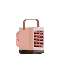 (Blanc, Type A) Ventilateur de climatisation à Ions Négatifs de Bureau 4W Refroidisseur d'Air Portable à 3 Vitesses Purification de l'air Affichage à LED Durée de Vie de la batterie 2000mAh À Faible Bruit