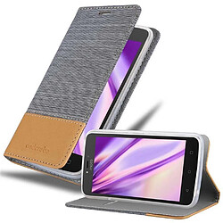 Cadorabo Coque Motorola MOTO C PLUS Etui en Gris