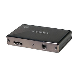 LOGILINK UA0282 HUB USB 3.0 4 PORTS AVEC ÜBERSTROMSCHUTZ NOIR/ALUMINIU