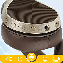 Avis Bluestar Blue Star Casque Bluetooth Autonomie 40h Microphone Boutons Multifonctions Marron