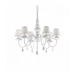 Ideal Lux Suspension Blanche BLANCHE 6 ampoules