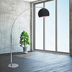 Mes Lampadaire arc 30x30x166 cm en PVC et métal noir