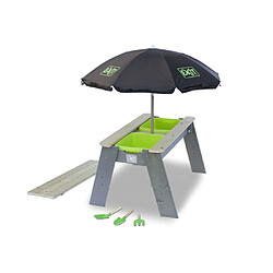 EXIT Aksent Table bac a sable et a eau L + Parasol + Outils de jardin