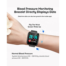 Universal Montre Femme Cardiomètre Smart Watch D20 Smart Bracelet Homme Montre d'origine Fitness Tracker Smart Life | Montre numérique (blanc) pas cher