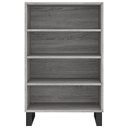 Avis vidaXL Buffet haut sonoma gris 57x35x90 cm bois d'ingénierie