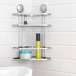 Avis EISL Étagère d'angle de douche Chrome 22x18x35 cm