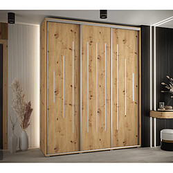 Abiks Meble Armoire Davos 12 À Portes Coulissantes 235,2/190/60 3 Portes