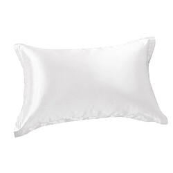 Taie D'oreiller En Soie Mulberrry 2pc King - Taille 19x29inch - Taie D'oreiller Blanc