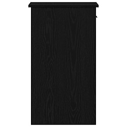 vidaXL Support de tour d'ordinateur avec tiroir noir 35x45x77 cm pas cher