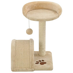 Acheter Arbre à chat,niche pour chat avec griffoir en sisal 40 cm Beige et Marron -MN81035