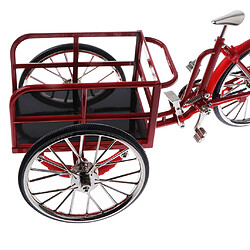 1:10 alliage moulé sous pression tricycle vélo modèle réplique vélo jouet rouge pas cher