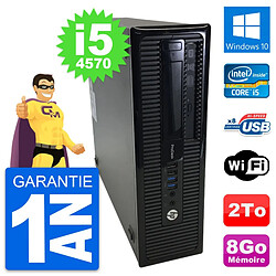 PC HP ProDesk 400 G1 SFF Intel i5-4570 RAM 8Go Disque Dur 2To Windows 10 Wifi - Occasion