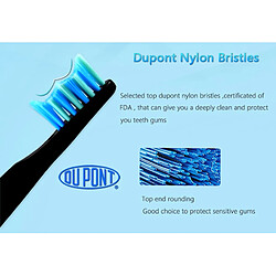 Avis Universal Brosse à dents électrique rechargeable Brosse à dents blanchissante Étanche à l'eau 5 mode nettoyage Brosse à dents sonore Adulte Recharge rapide |