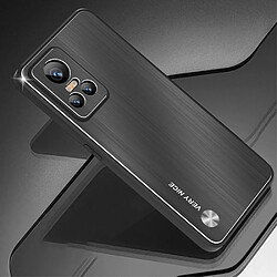 Coque en TPU + alliage d'aluminium anti-rayures pour votre Realme GT Neo3 - noir