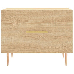 Acheter vidaXL Table basse Chêne sonoma 50x50x40 cm Bois d'ingénierie