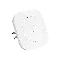 Ledkia Prise RJ45 Internet Classic Round Blanc