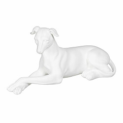 BigBuy Home Figurine Décorative Blanc Chien 18 x 12,5 x 37 cm