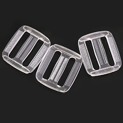 Acheter 20 pcs 3 bars rectangle boucles glissent l'outil boucle de glissement 20mm clair