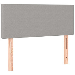 Acheter Maison Chic Tête de lit scandinave à LED,meuble de chambre Gris clair 100x5x78/88 cm Tissu -MN74268