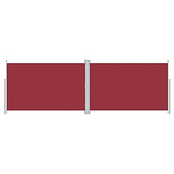 Maison Chic Auvent latéral rétractable de balcon | Store extérieur | Auvent solaire Rouge 200x600 cm -GKD26402