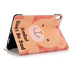 Wewoo Housse Étui Coque en cuir à rabat horizontal Smile Bear Pattern pour iPad Pro 11 pouces 2018avec emplacements cartes & support & porte-monnaie & cadre photo & stylo pas cher