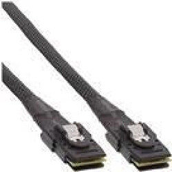 INLINE - Internes SAS-Kabel - Mini SAS (SFF-8087) (S) Verriegelung zu Mini SAS (SFF-8087) (S) Verriegelung - 75 cm - Schwarz