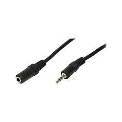 Logilink LogiLin Câble audio, mâle - femelle, 10 m, noir ()