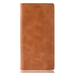 Wewoo Housse Coque Étui en cuir à boucle magnétique avec rétro pour Crazy Horse Texture horizontale Xiaomi Redmi K20 / K20 Proavec porte-carte et fentes cartes et cadre photo Marron