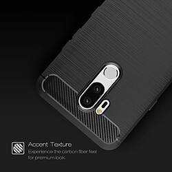 Acheter Wewoo Coque noir pour LG G7 ThinQ Texture de Carbone Brossé Résistant aux chocs TPU Retour Case