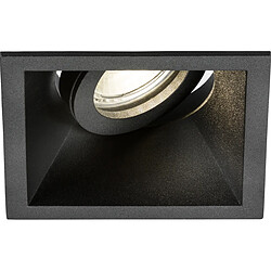 KNIGHTSBRIDGE Dipa Single Tilt Square Anti-Glare Downlight Noir - DIB1TSB