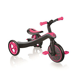 Authentic Sports Globber EXPLORER TRIKE 4 en 1 - Tricycle évolutif & draisienne rose pas cher