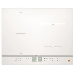 Table de cuisson à induction 65cm 4 feux 7400w blanc - dpi7686wp - DE DIETRICH 