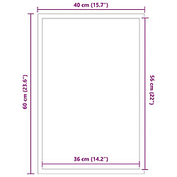 vidaXL Paillasson Anthracite 40x60 cm pas cher