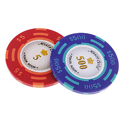 10 pcs Poker Chips Casino Pièces Clay Poker Puces Jouant Texas Table Jeux pas cher