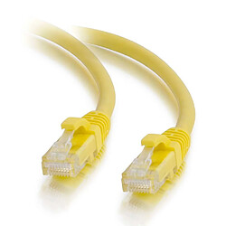 Cables To Go C2G Câble de raccordement réseau Cat5e avec gaine non blindé (UTP) de 2 M - Jaune