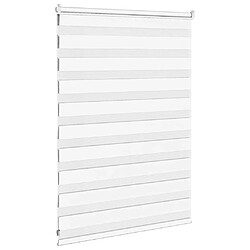 Avis vidaXL Store zèbre blanc 95x100 cm largeur du tissu 90,9 cm polyester