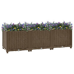 Maison Chic Jardinière,Lit surélevé - Bac à fleurs - pot de fleur 120x40x38 cm Polypropylène -GKD35946