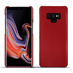 Coque cuir Samsung Galaxy Note9 - Coque arrière - Rouge ( Nappa - Pantone #d50032 ) - NOREVE