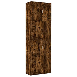 vidaXL Buffet haut chêne fumé 80x42,5x249 cm bois d'ingénierie