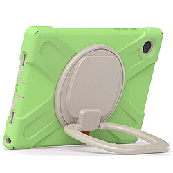 Coque en silicone avec béquille rotative à 360° Matcha vert pour votre Samsung Galaxy Tab A8 10.5 (2021)