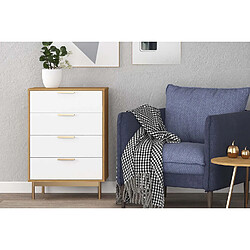 Concept Usine Commode scandinave pieds finition rose gold FYN