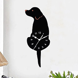 Dessin Animé Acrylique Balançoire Quartz Horloge Murale Chien Queue Enfants Chambre Pépinière Décor E pas cher