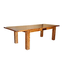 Avis BOIS & CHIFFONS Table rectangulaire en bois sculpté bicolore 200/280 | Acacia Maya