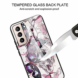 Coque en TPU antichoc, flexible papillons violets pour votre Samsung Galaxy S21 FE